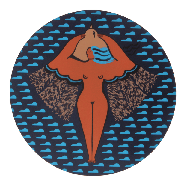 MOUSE PAD MULHER PÁSSARO