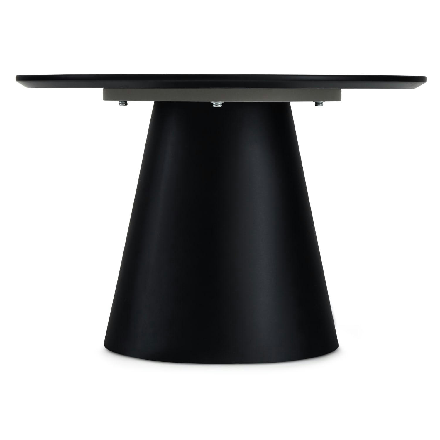 TANGO - Table basse ronde style scandinave gris