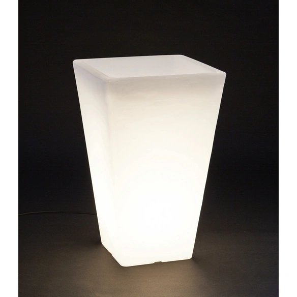 Pflanztopf »LUMEN STYLE«, rund, ø: 40 cm, transparent_milchig/weiss