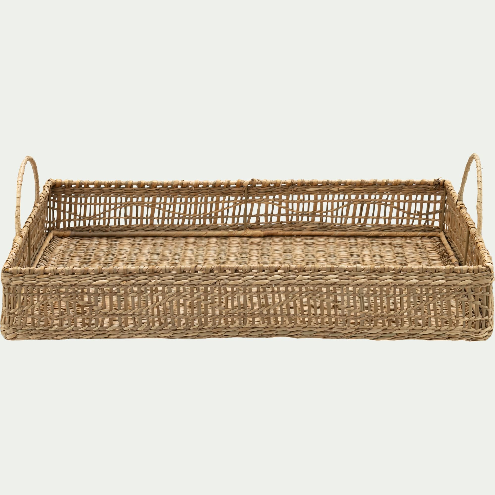 TRESSE - Plateau de présentation en jonc de mer L50cm - naturel