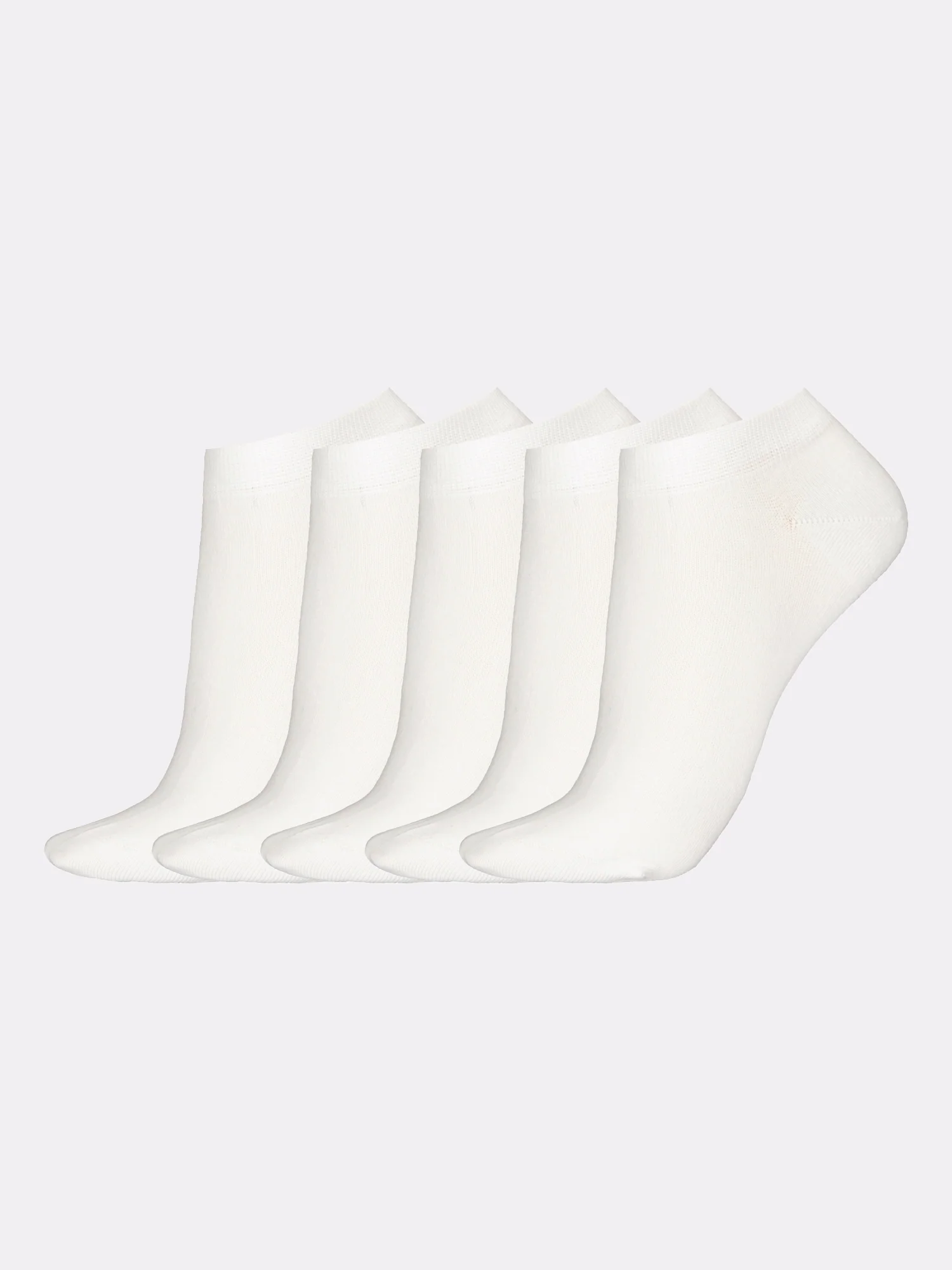 COTTON BASIC SNEAKERS sukat, 5 paria - valkoinen