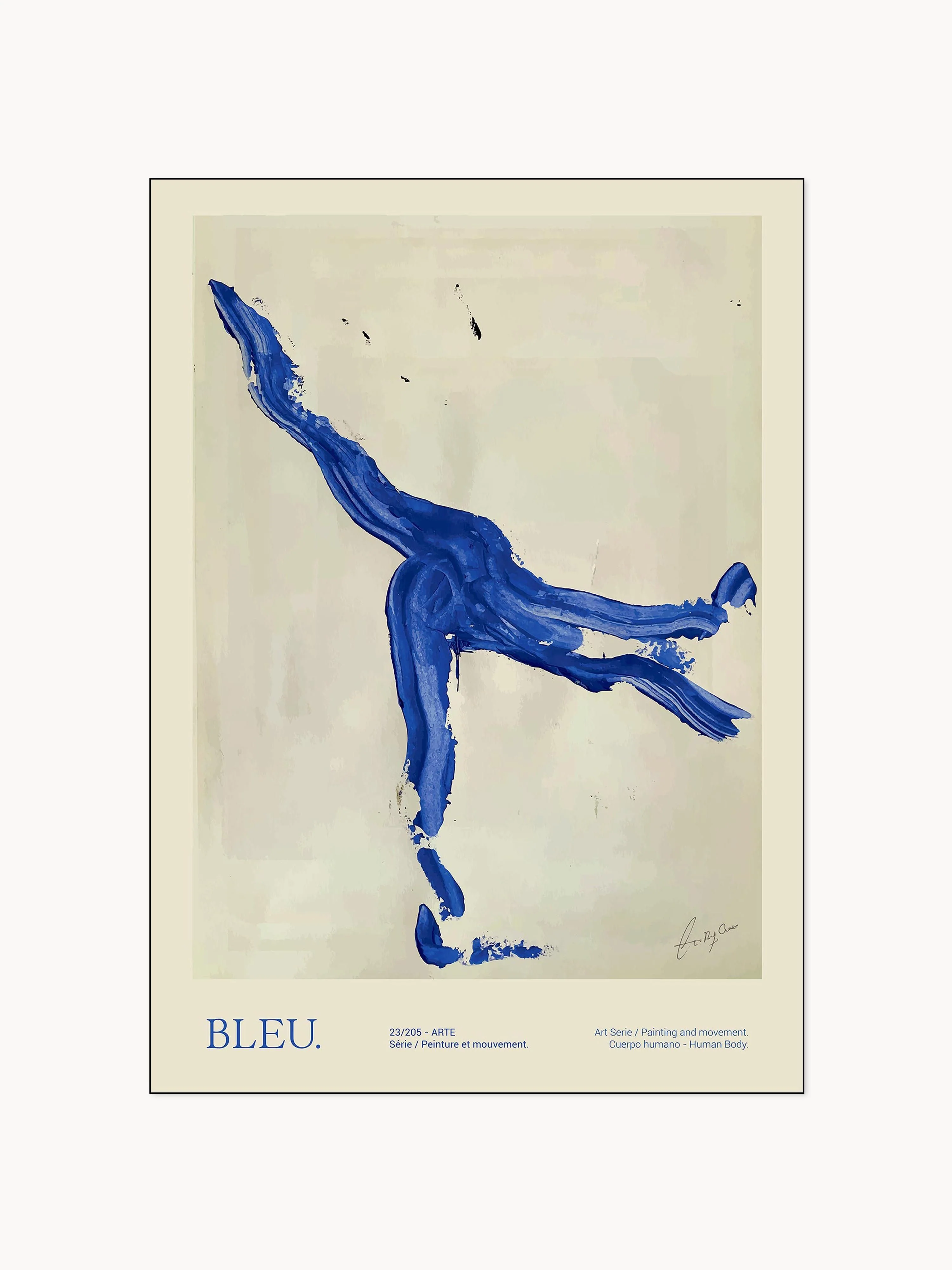 Wandbild Bleu