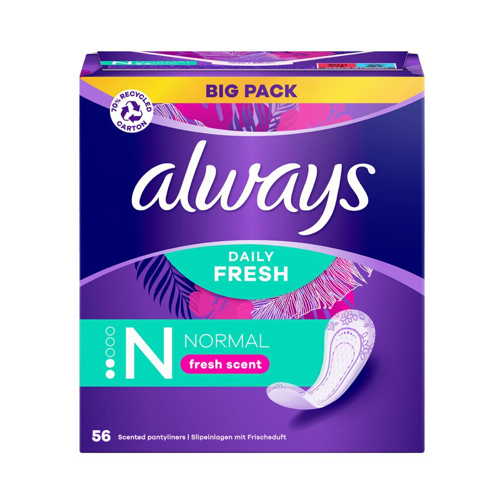 Protège-slip Always Daily Fresh normal x56