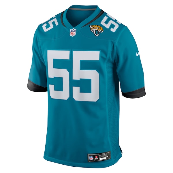Chuma Edoga Jacksonville Jaguars Nike Team Game Jersey -  Teal