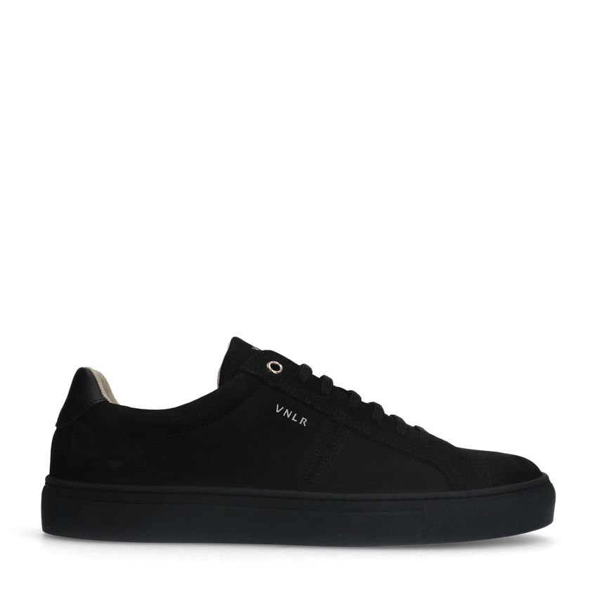 Van Lier Zwarte nubuck sneakers