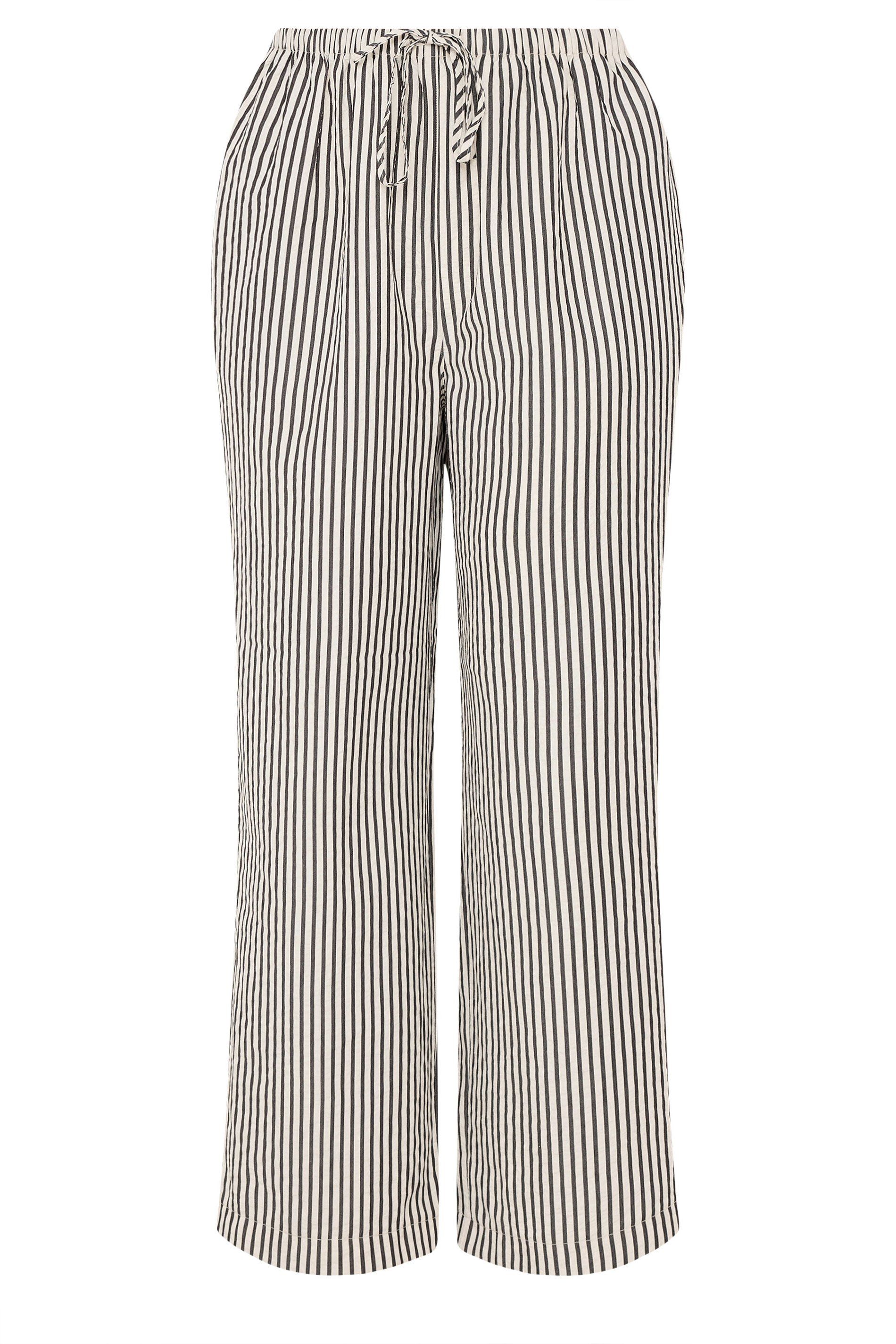 Yours Stripe Wide Leg Trousers