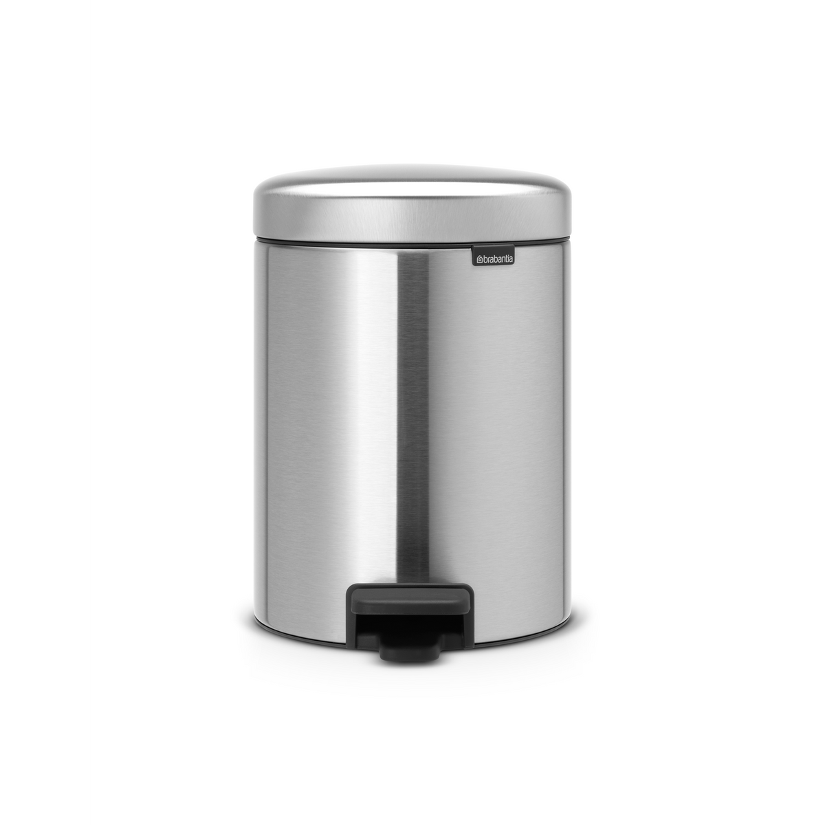 Brabantia NewIcon Pedaalemmer, 5 liter, kunststof binnenemmer - Matt Steel