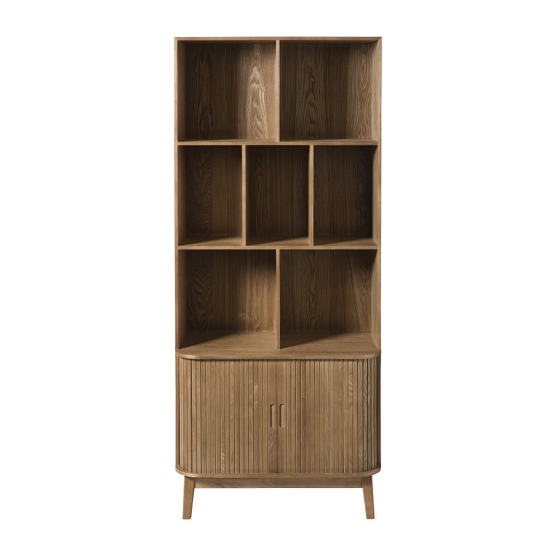 Vakkenkast Uppsala met 2 deurtjes - bruin - 157x80x40 cm