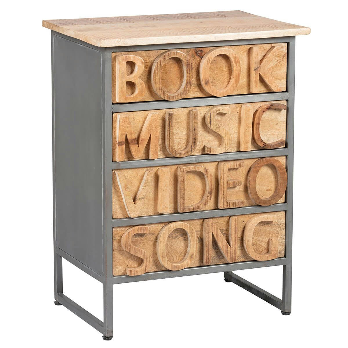 REPLAY - Meuble  de rangement 4 tiroirs aspect vieilli