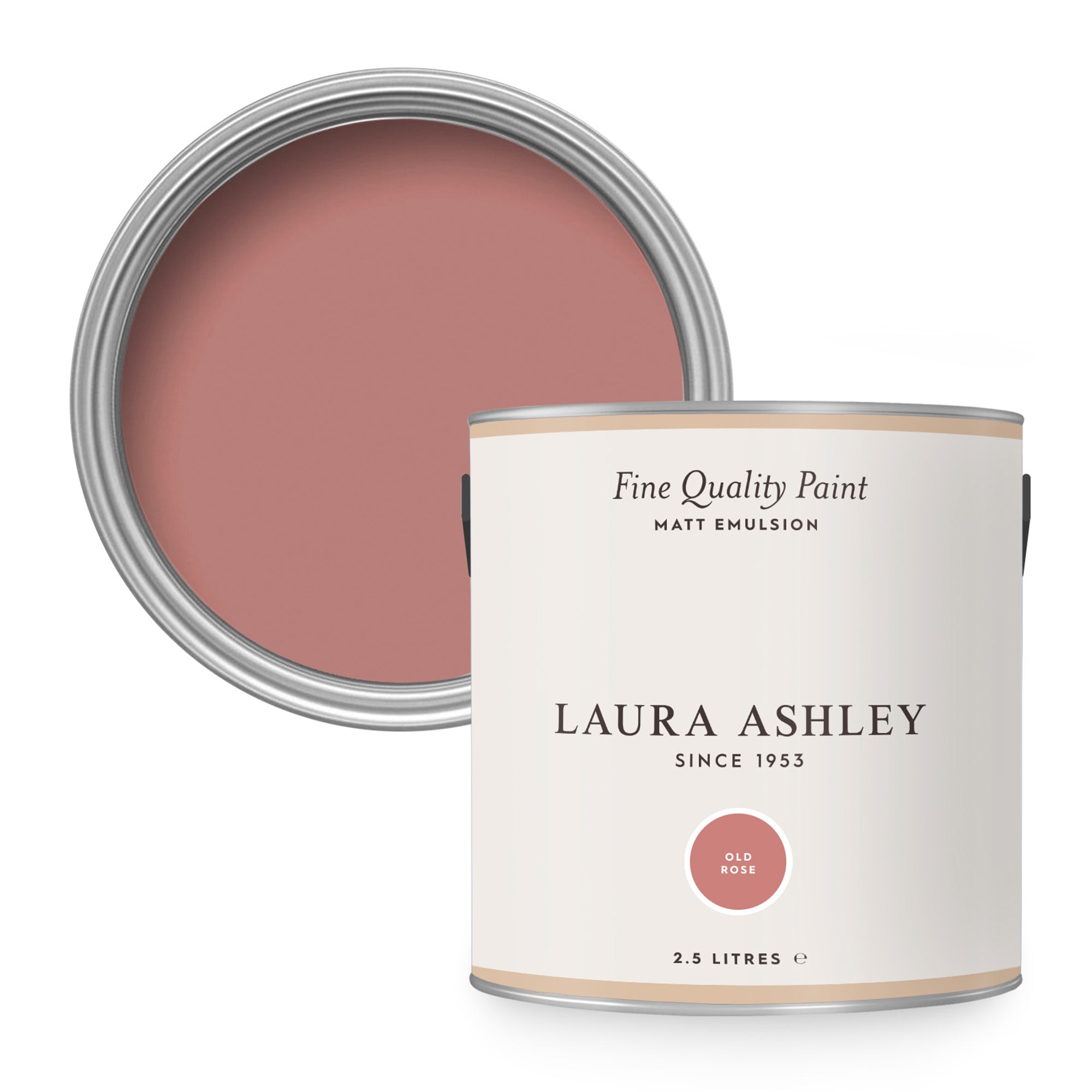 Laura Ashley Muurverf Mat Old Rose 2,5 liter