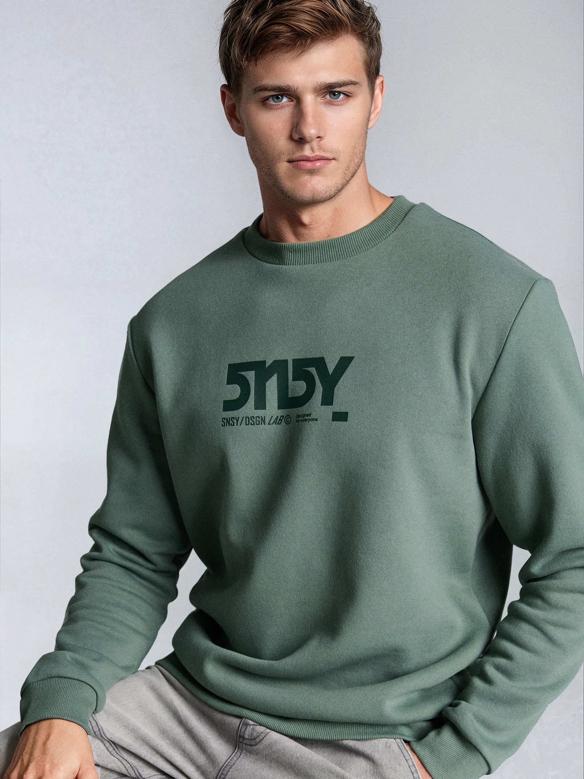 Bluza crewneck z napisem
