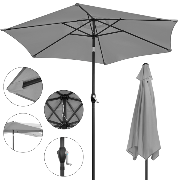 Składany parasol ogrodowy balkonowy regulowany 210 cm
