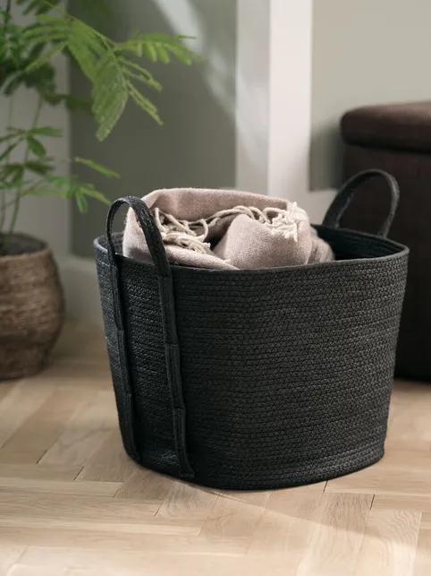 Kurv HJALTI B37xL37xH32cm sort