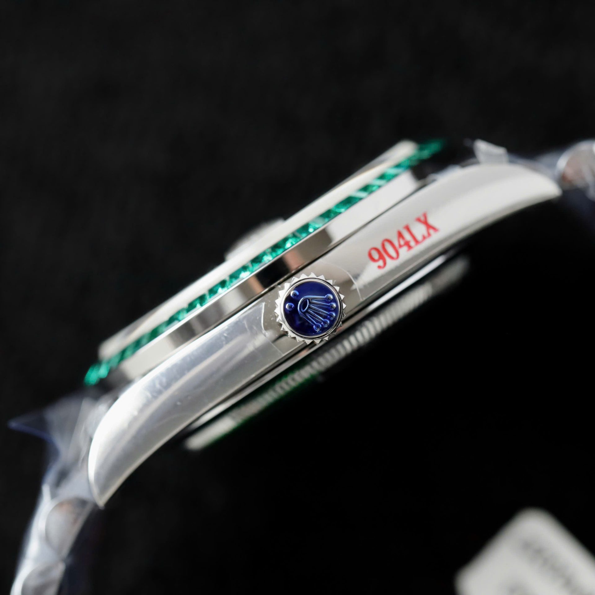 Rolex Day-Date 904L Steel Diamond Dial Baguette Diamond 40mm Super Clone