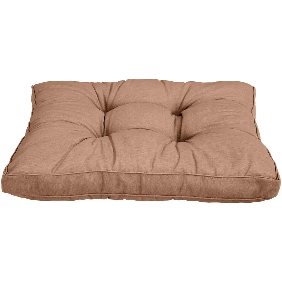 Loungekussen Florence zit - mokka - 73x73 cm
