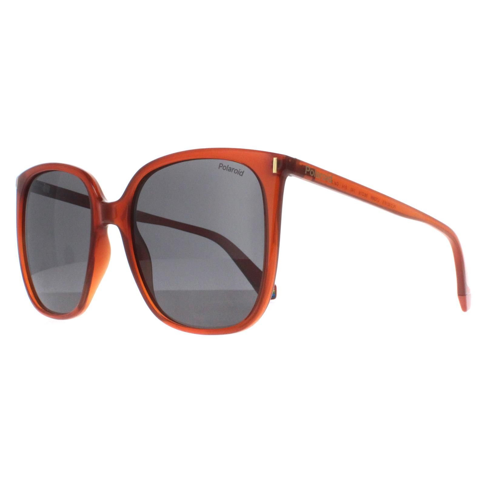 Polaroid Square Orange Grey Polarized PLD 6218/S