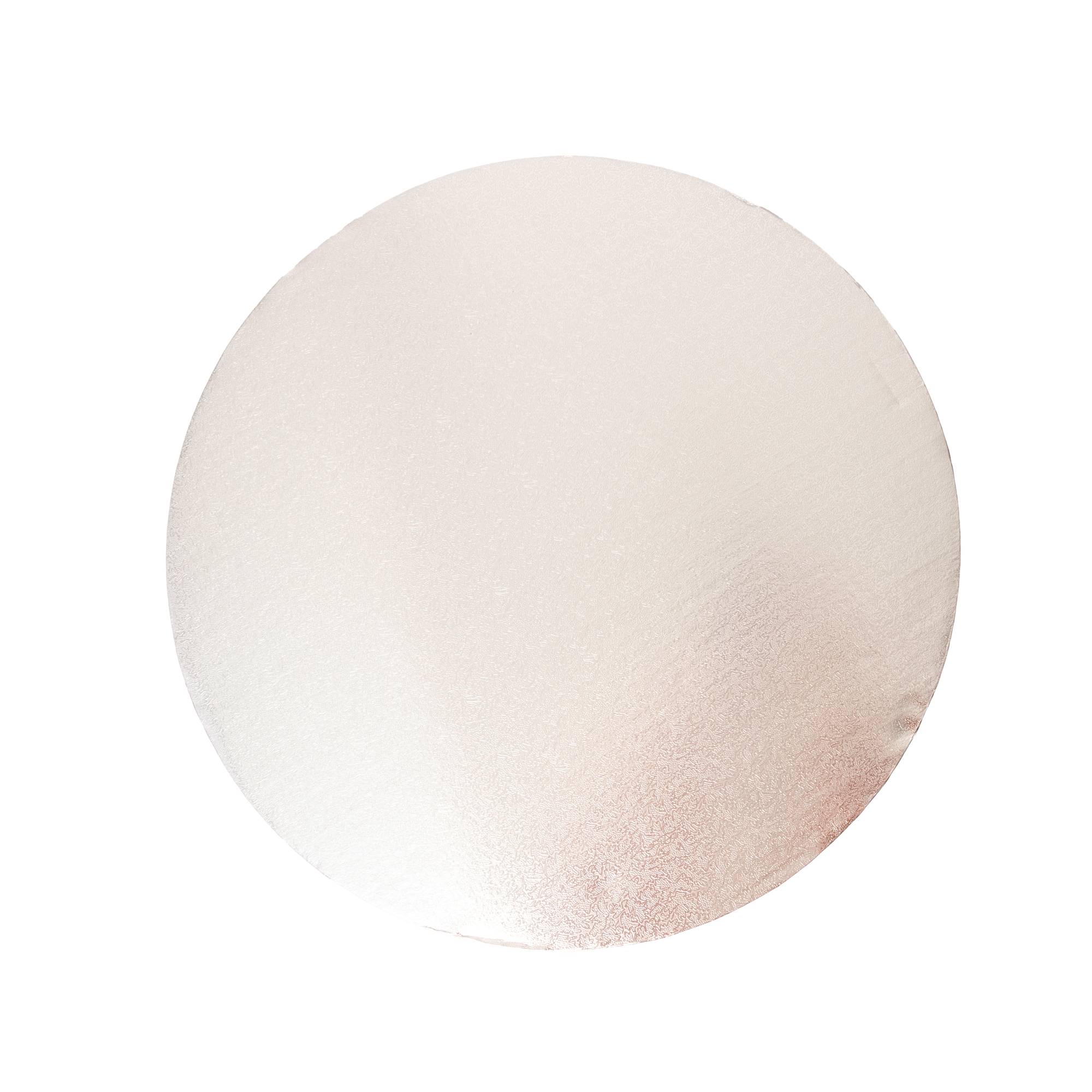 Silver Round Double Thick Card Cake Board 14 Inches