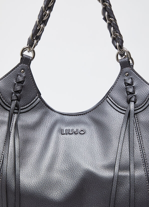 Shopping bag grande con tracolla