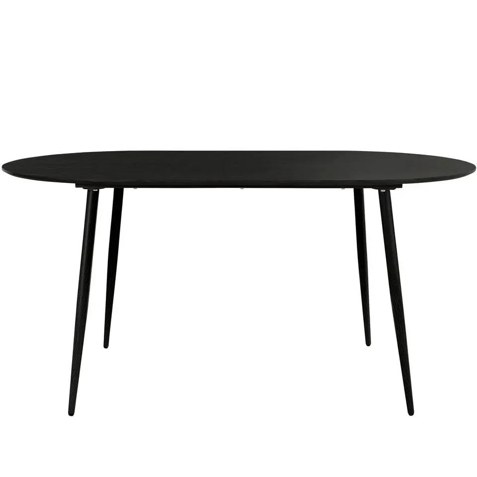 Monza - Eettafel 160x90 cm 6 zitplaatsen zwart hout look