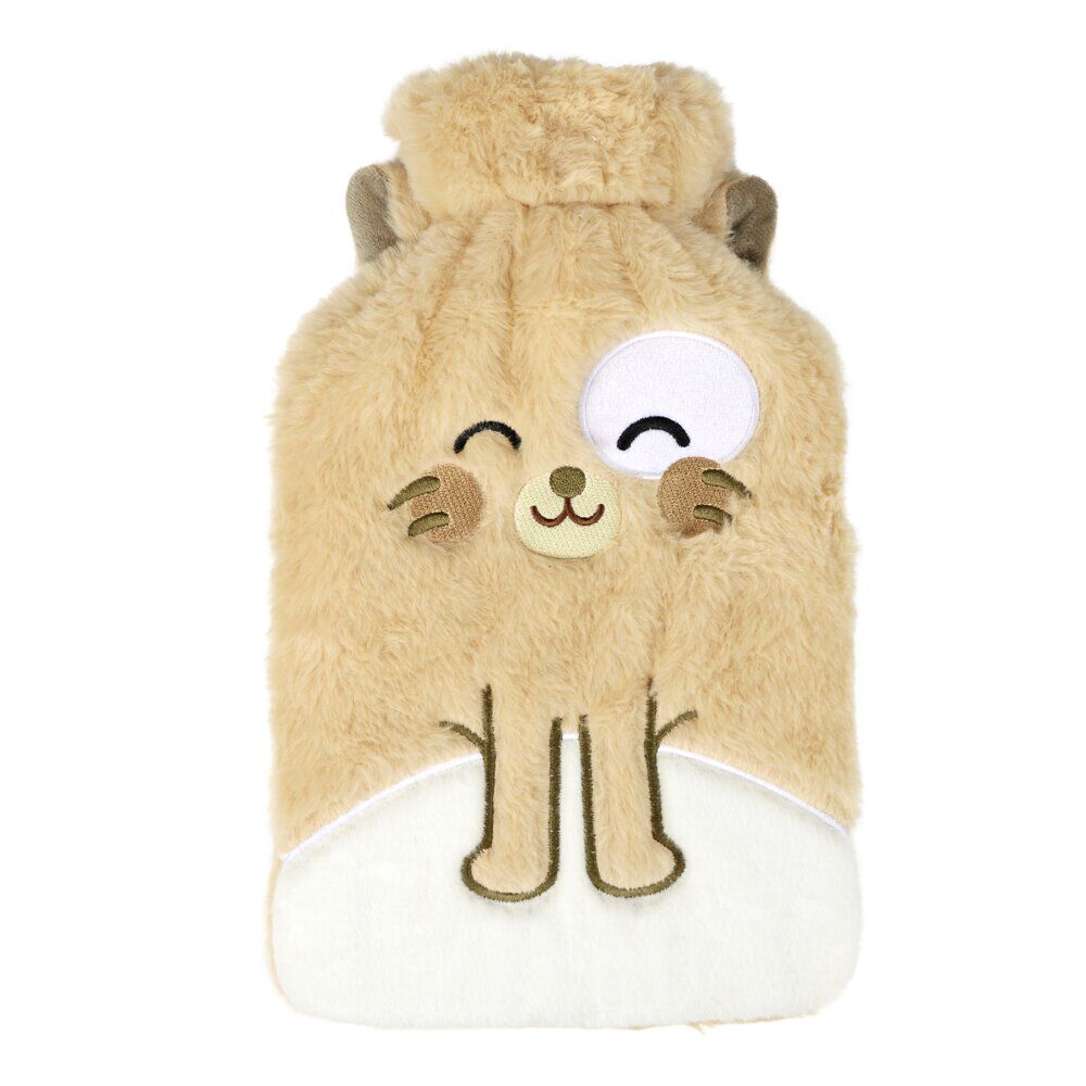 Bouillotte enfant peluche animal kawaii 1,8L (2 modèles)