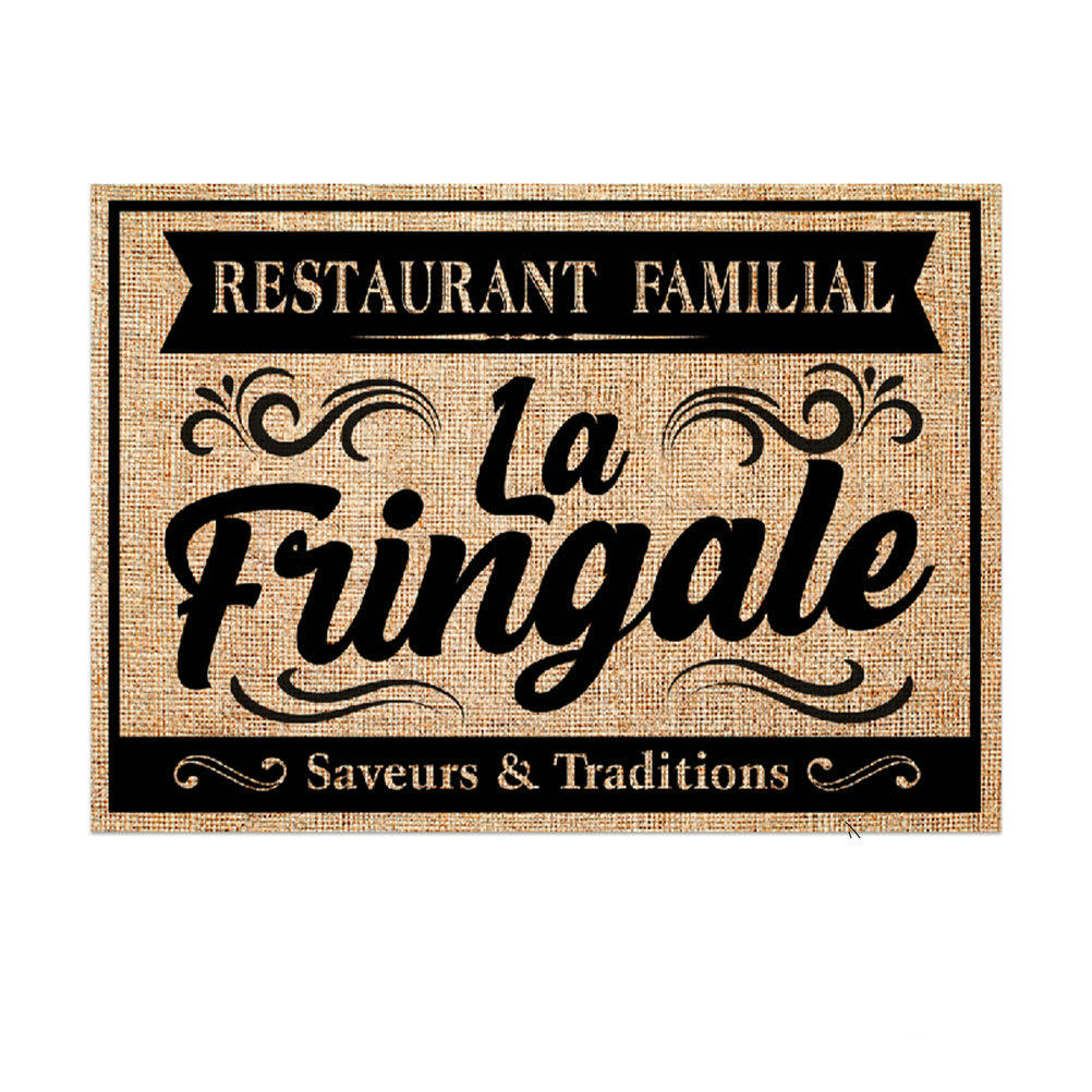 LA FRINGALE - Set de table en toile de jute 42x29,5