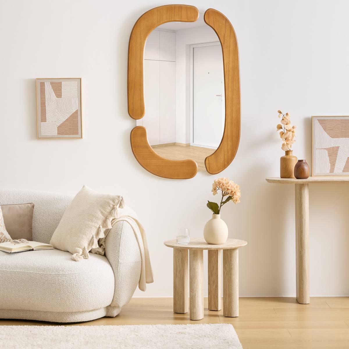Mirror "Antoine" Brown, 114.5x74.5 cm