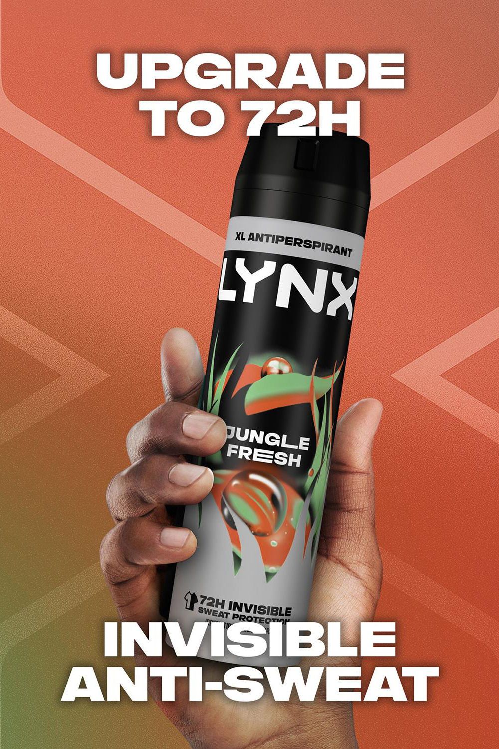 Lynx Jungle Fresh 'Antiperspirant' Spray, Deodorant 200ml, 6 Pk