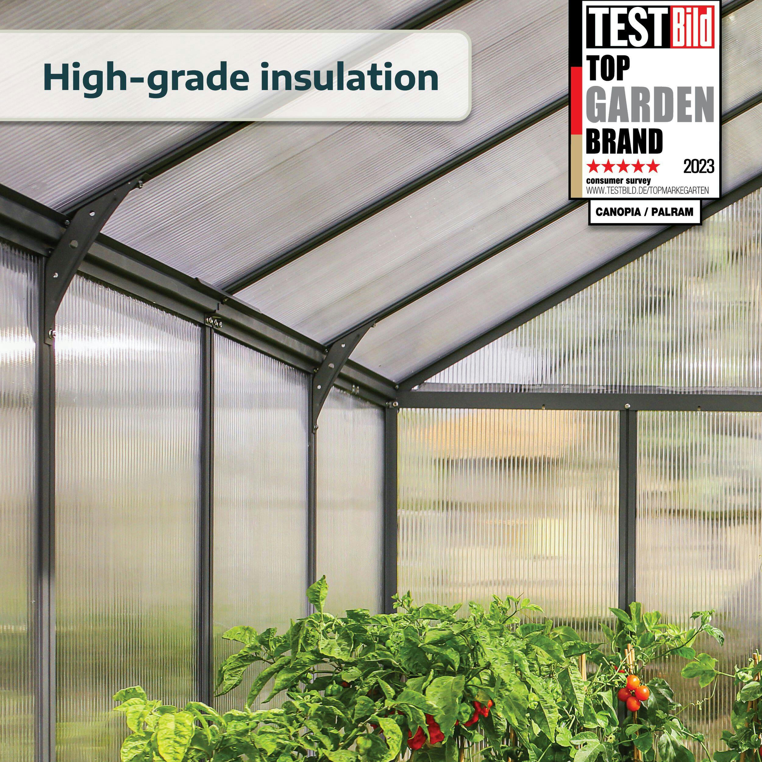 Palram Glory Premium Heavy-Duty Greenhouse, 8-ft x 6-ft