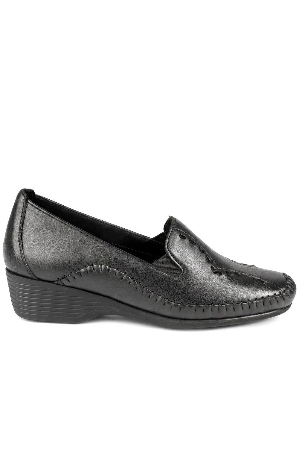 Pavers Leather Wedge Loafers