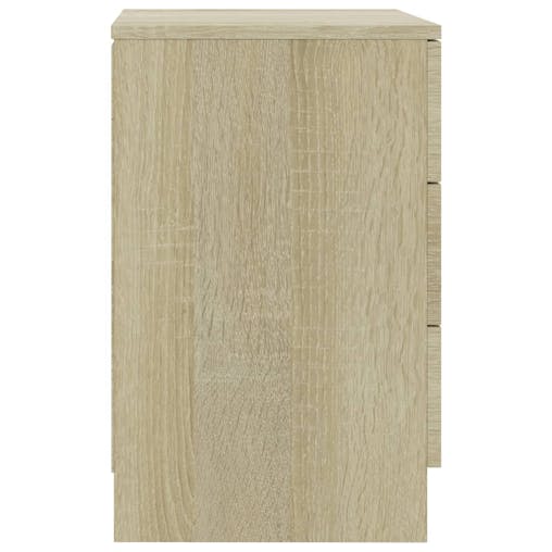 NNEVL Bedside Cabinet Sonoma Oak 38x35x56 cm Chipboard