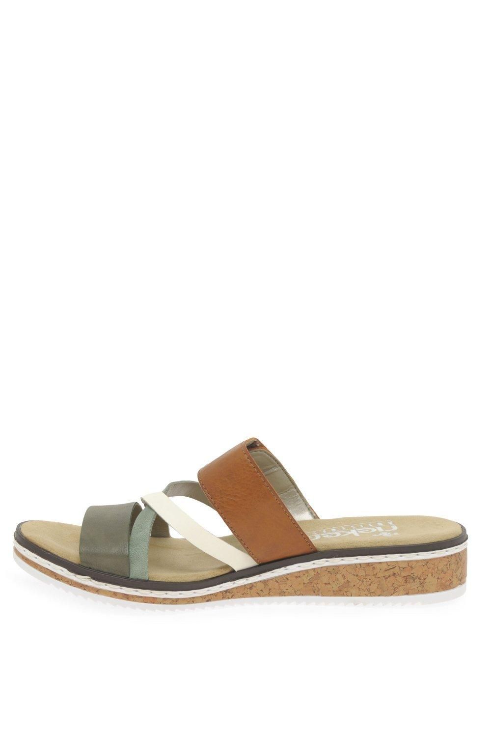 Rieker Faye' Low Wedge Mules