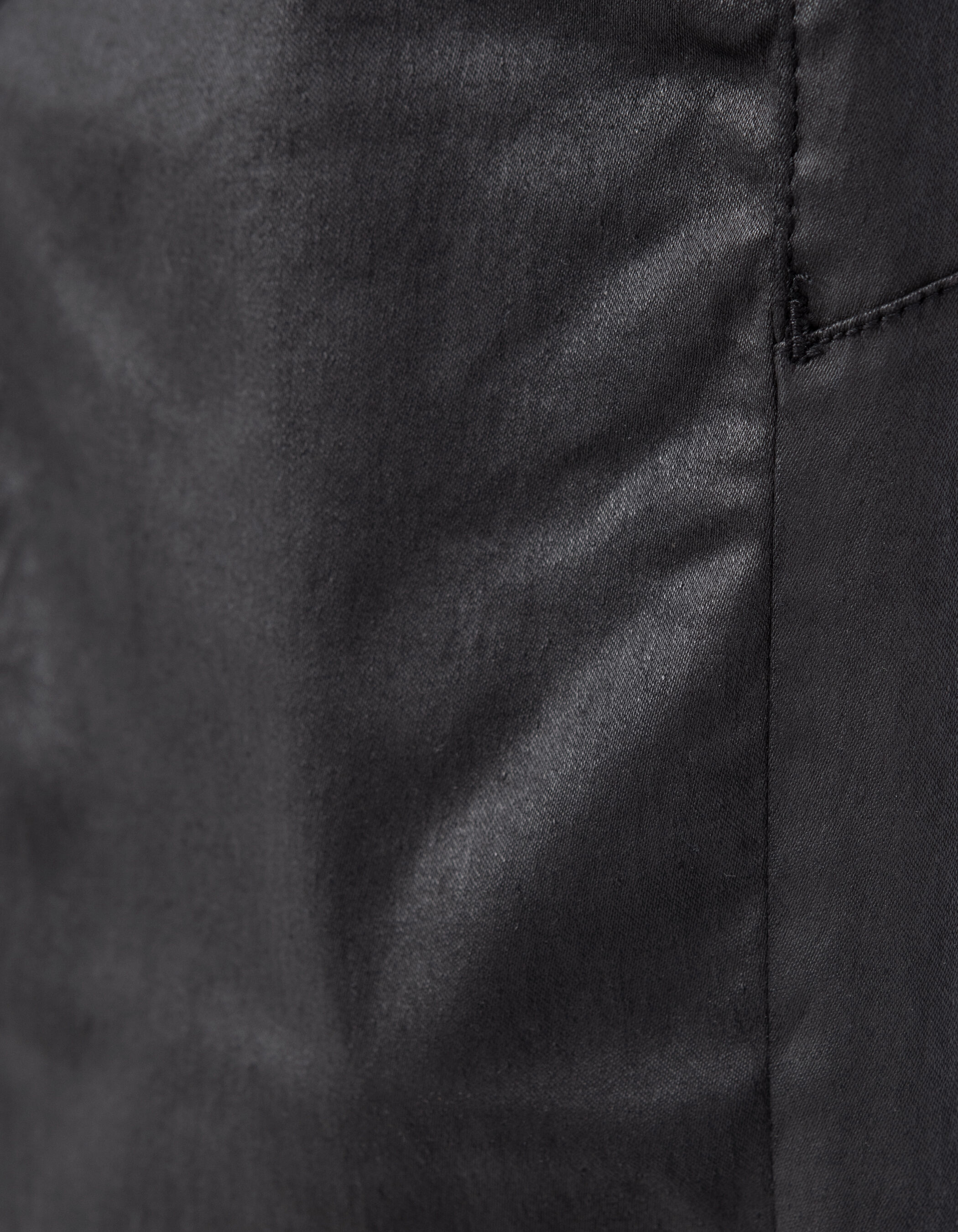 Jean noir cropped boutons apparents powerstretch Femme