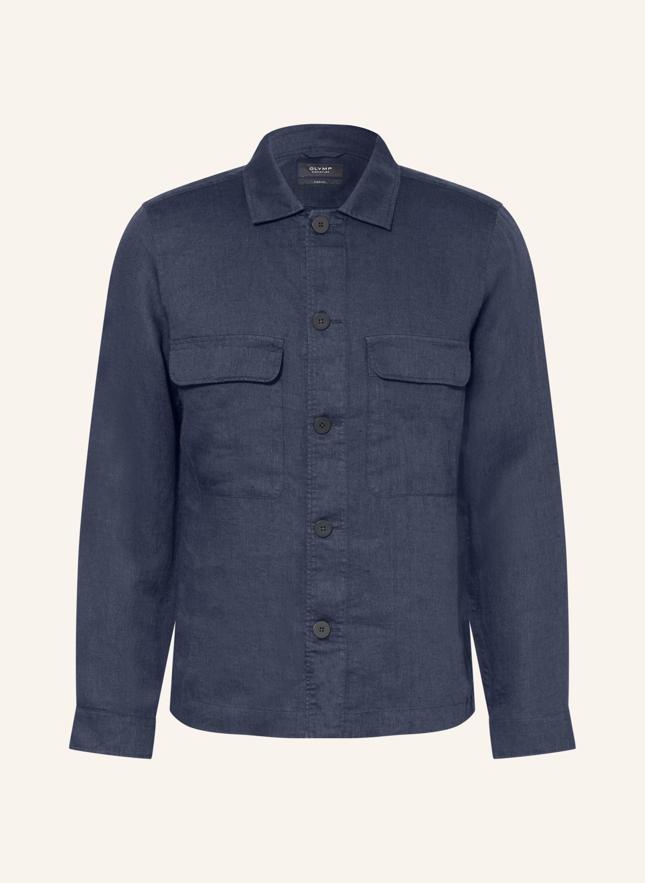 OLYMP SIGNATURE Overshirt aus Leinen