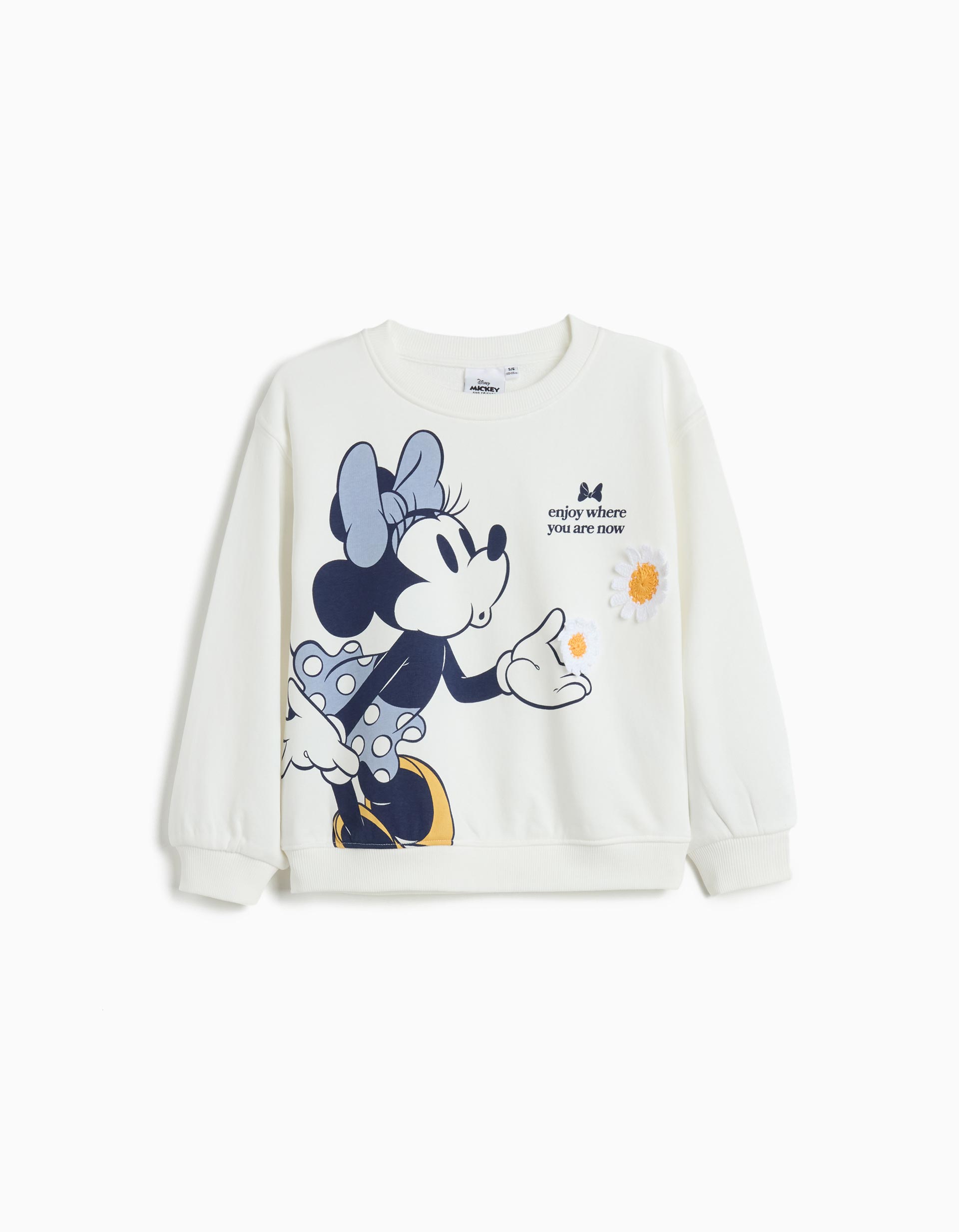 Sweatshirt de Felpa 'Minnie' ©Disney, Menina, Branco