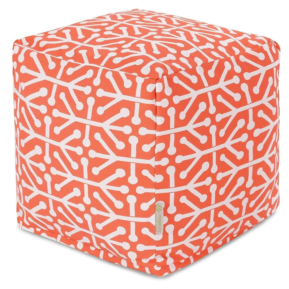 Majestic Home Goods Aruba Indoor / Outdoor Ottoman Pouf Cube