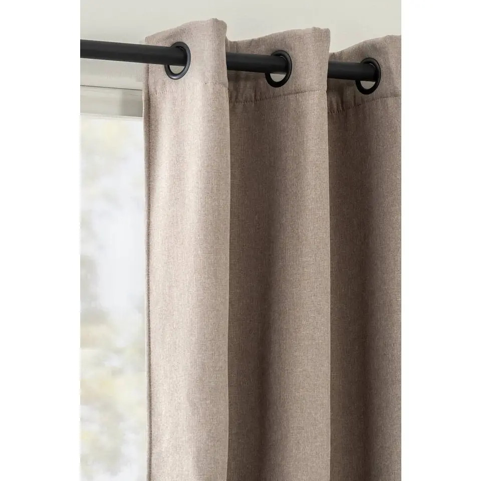 Gordijn Dion - taupe - 140x280 cm (1 stuk)