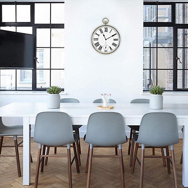 Horloge FISHTEC Gold seconde murale