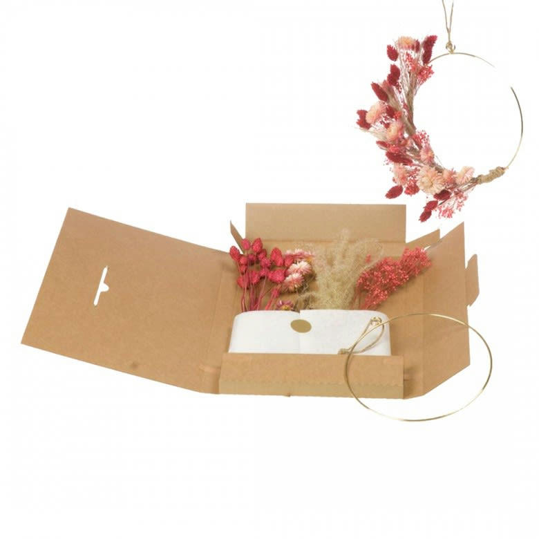 - Kit DIY - letterbox cercle naturel/rose