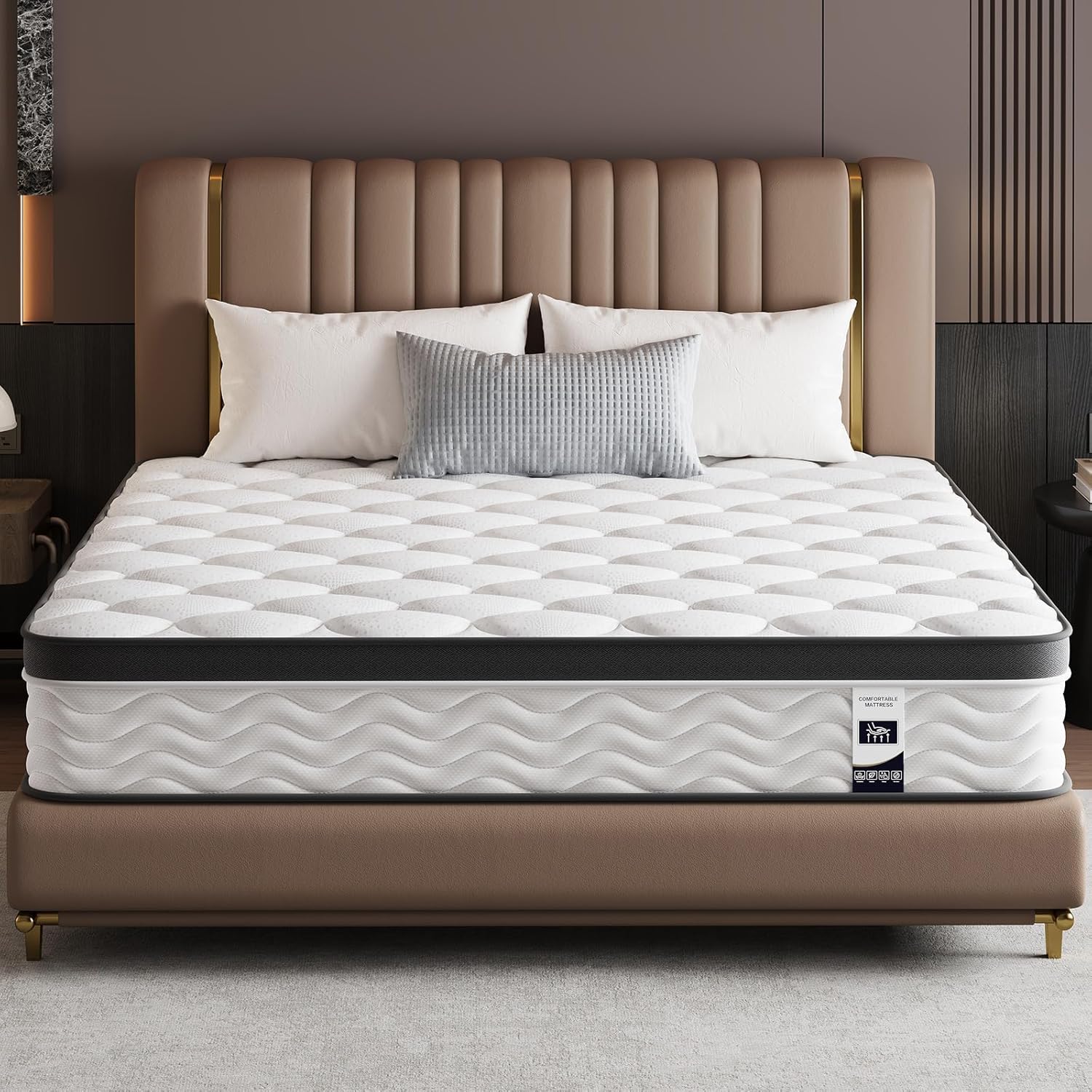 Queen Mattress,14 Inch Queen Size Mattresses in a Box, Memory Foam Mattress for Pressure Relief & Cool Sleep,CertiPUR-US Certified,Safe Foams & Fabric,Non-Fiberglass,Medium Firm,80 x 60