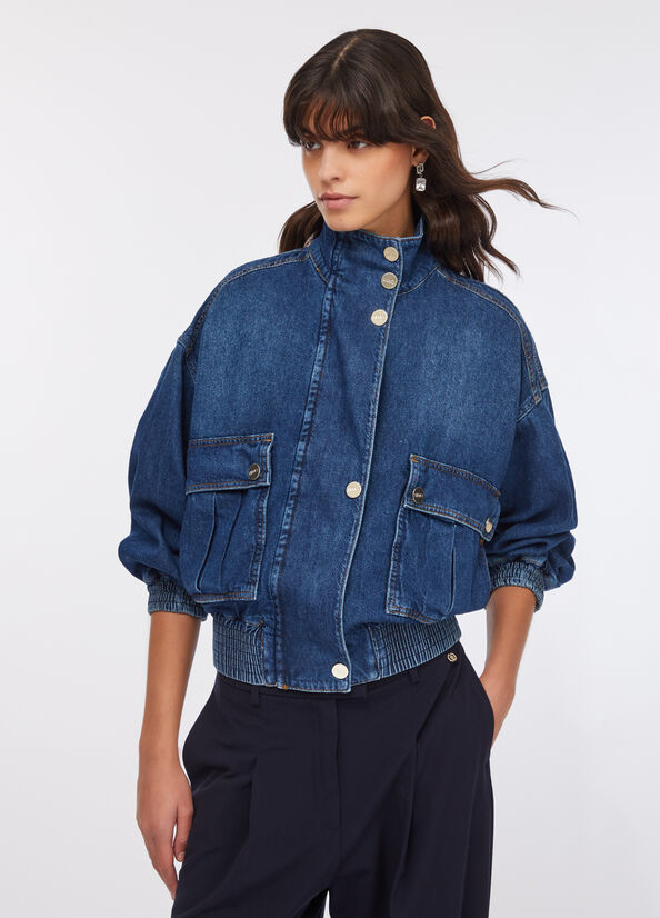 Bomber in denim
