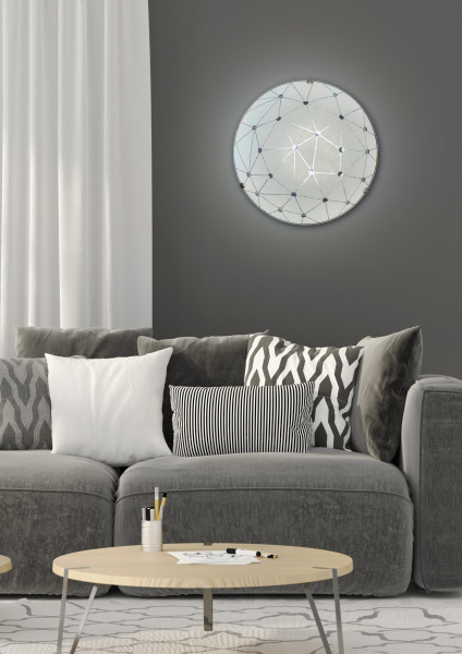 Plafonbiały okrągły 30cm ROCK 1xE27x40W IP20 Candellux