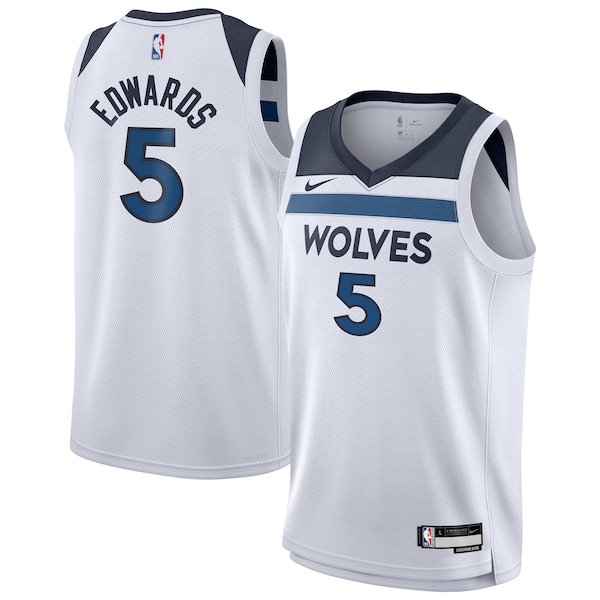 Anthony Edwards Minnesota Timberwolves Nike Youth Swingman Jersey - Association Edition - White