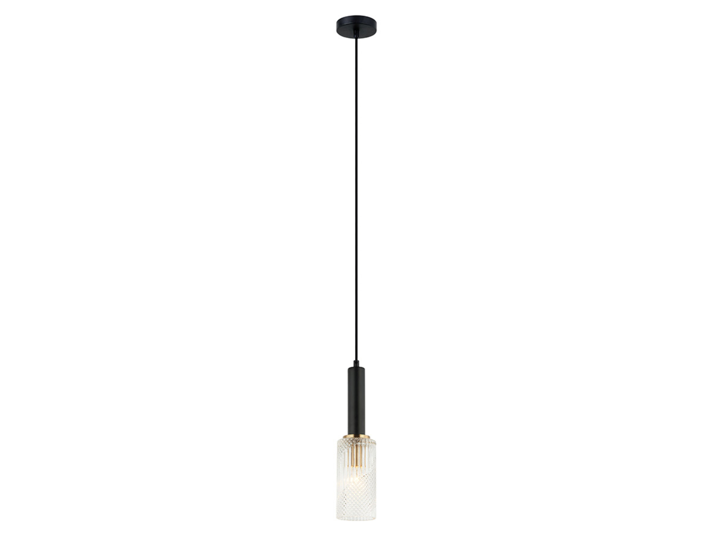 Lampa wisząca Perola stalowa czarna