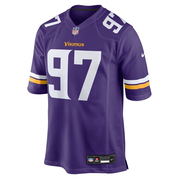 Javon Hargrave Minnesota Vikings Nike Team Game Jersey -  Purple
