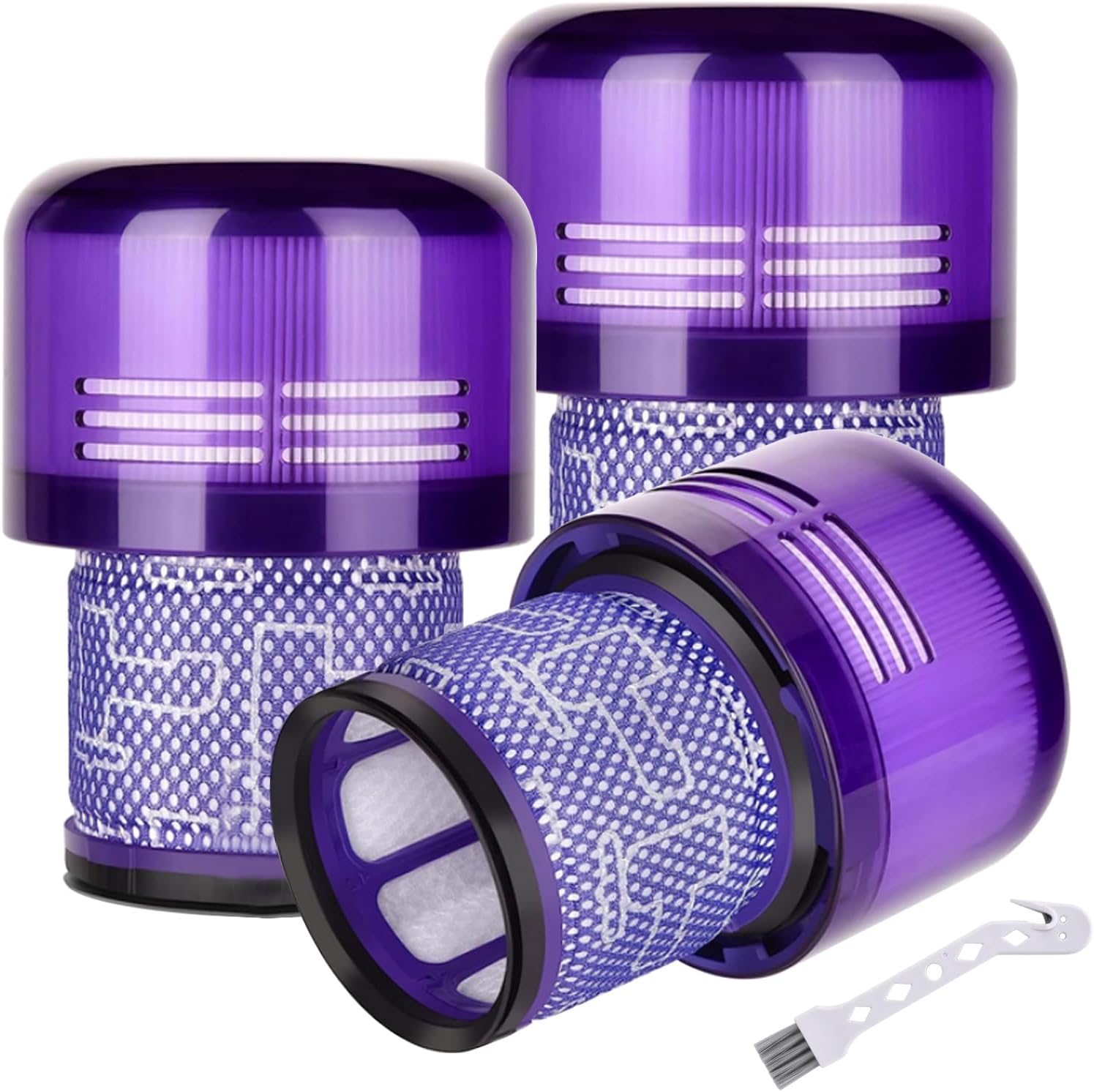 Leadaybetter Filter Replacement for Dyson V11 SV14 SV15 SV17 SV28 Animal Extra Torque Drive Complete, V15 SV22 SV47 Detect Submarine Vacuum, Compare to Part 970013-02, 3 Pack