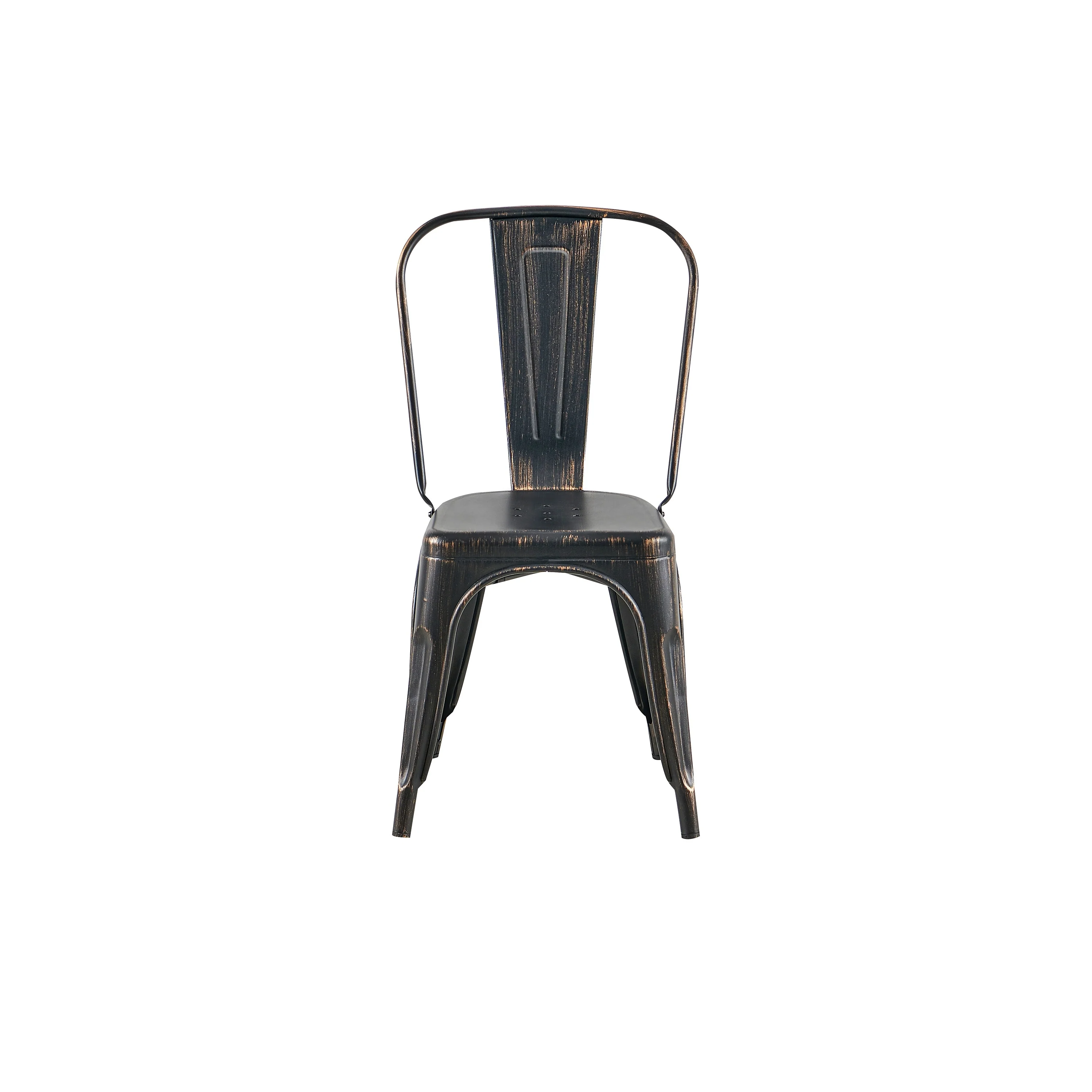 Industrial Metal 18 Inch Stackable Dining Chair Set