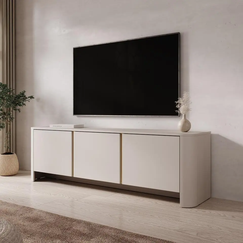 Meubella - Barbados - TV-Meubel - Beige - 168 cm