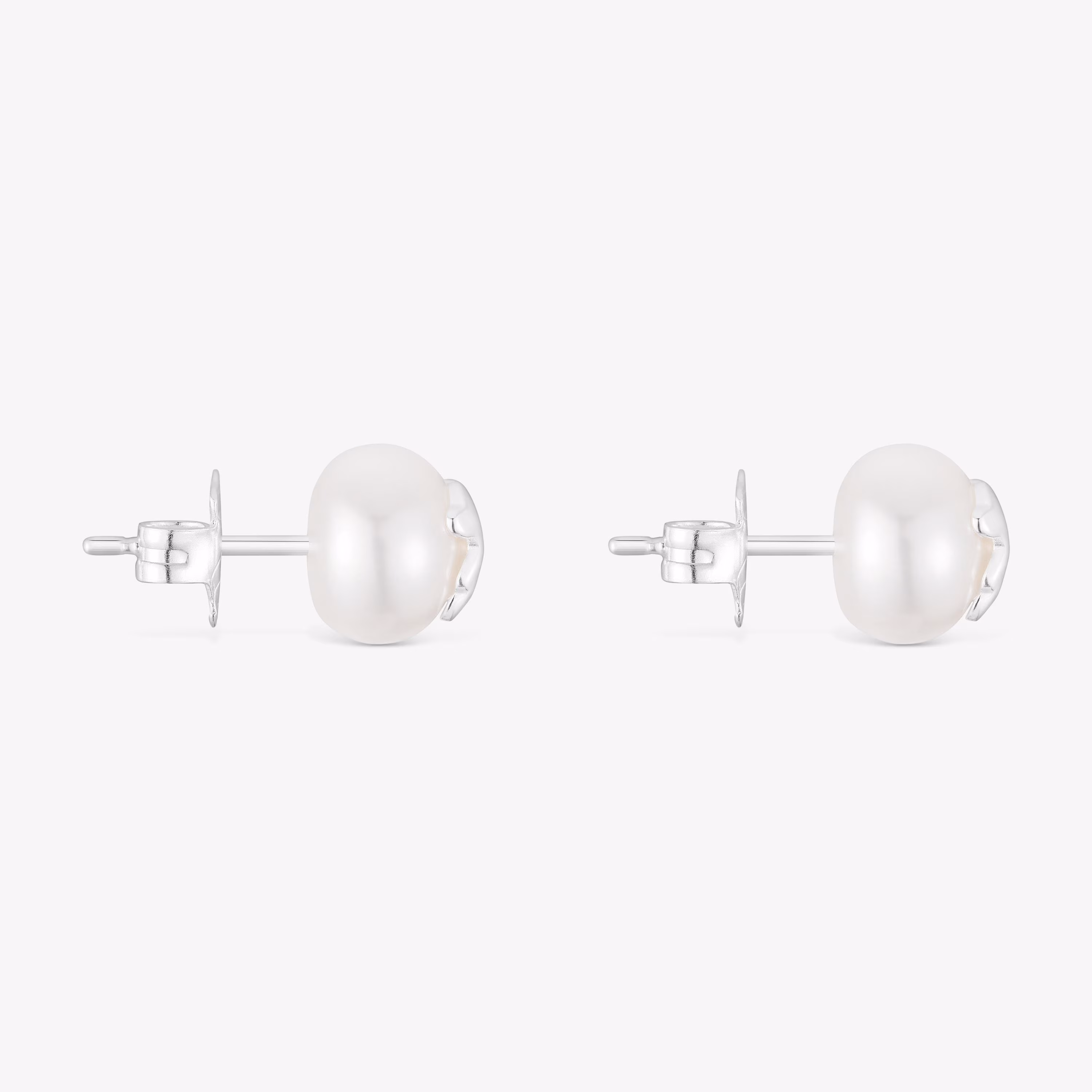 Pendientes de plata y perlas cultivadas 8,5 mm Icon Pearl