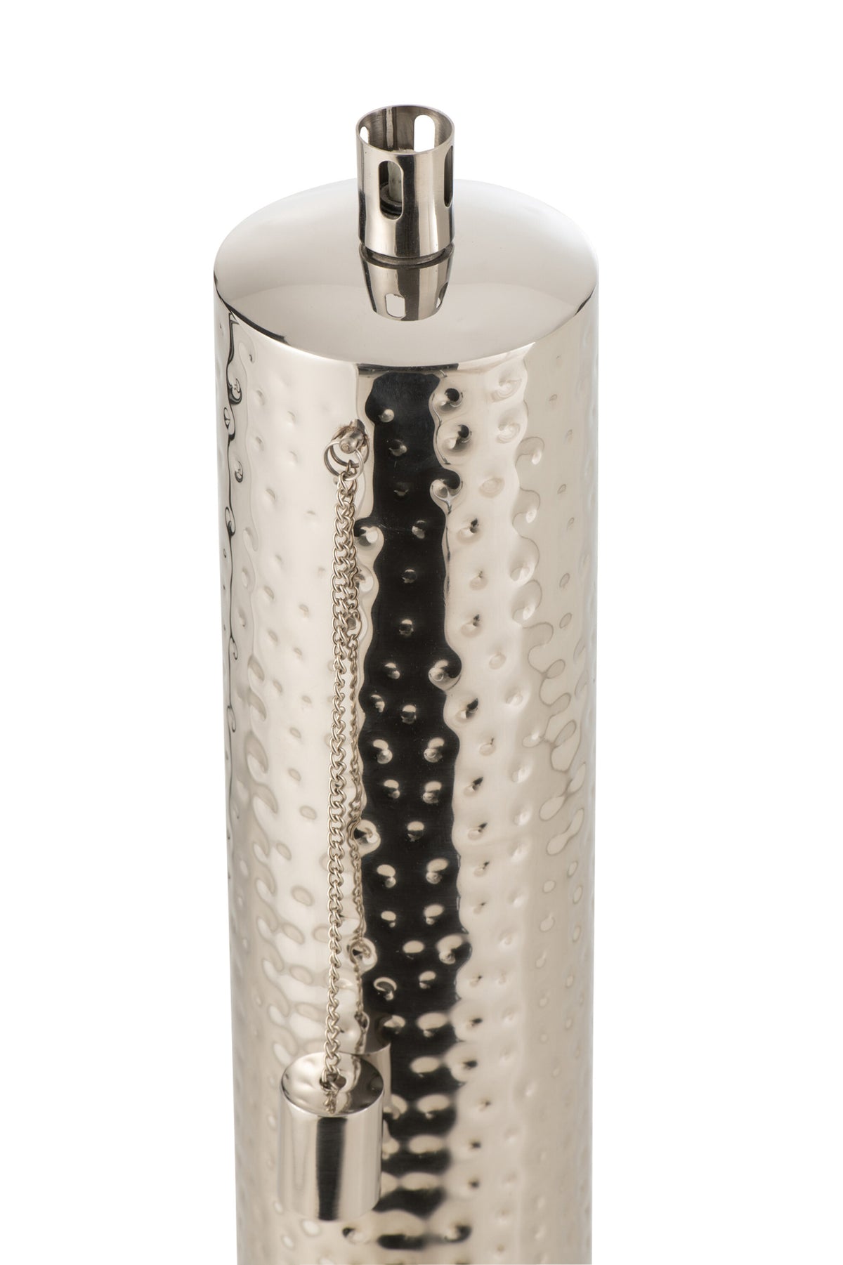 J-Line fakkel Tiffany - staal - zilver - medium