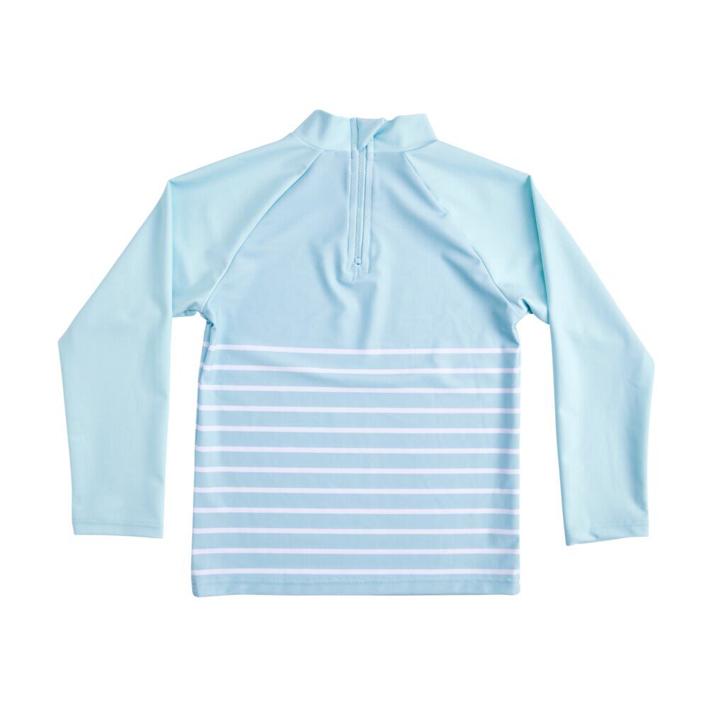 T-shirt manche longue protection UV50 enfant tissu bleu 30x40cm